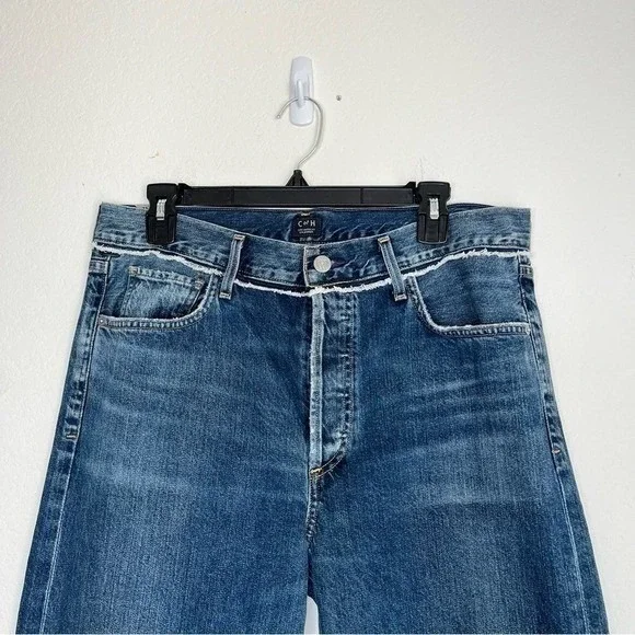 Citizens of Humanity LIYA High Rise Classic Fit Jeans 31 Button Fly Distressed - Picture 5 of 12